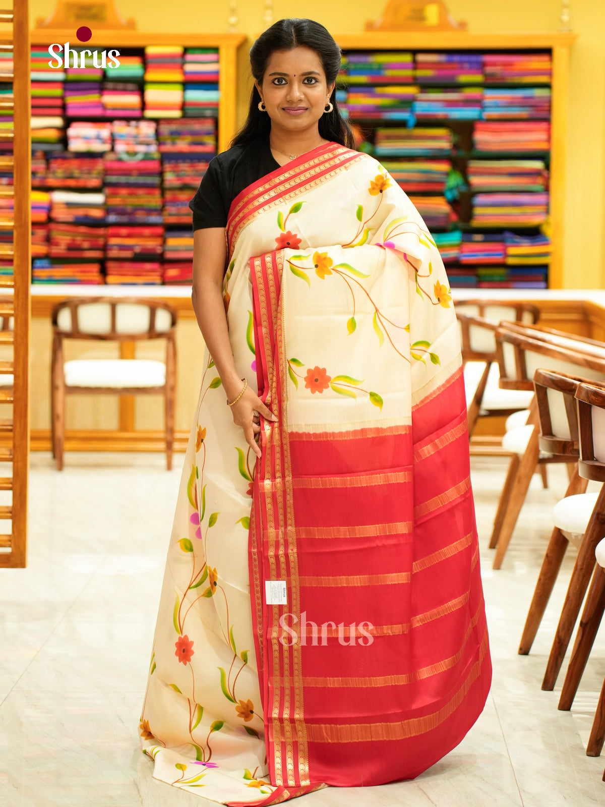 Mysore Silk Printed Saree - EH24157