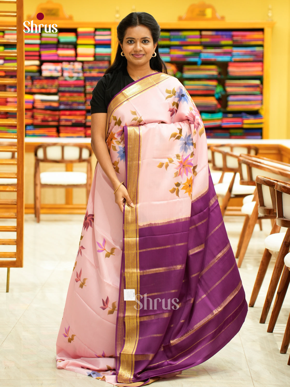 Mysore Silk Printed Saree - EH24161