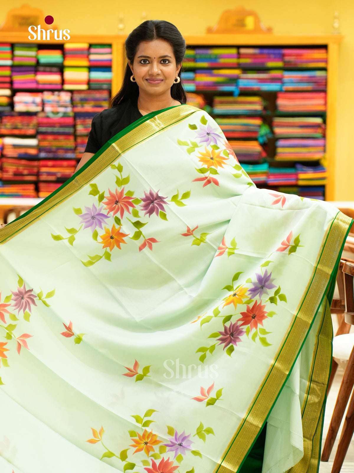 Mysore Silk Printed Saree - EH24164