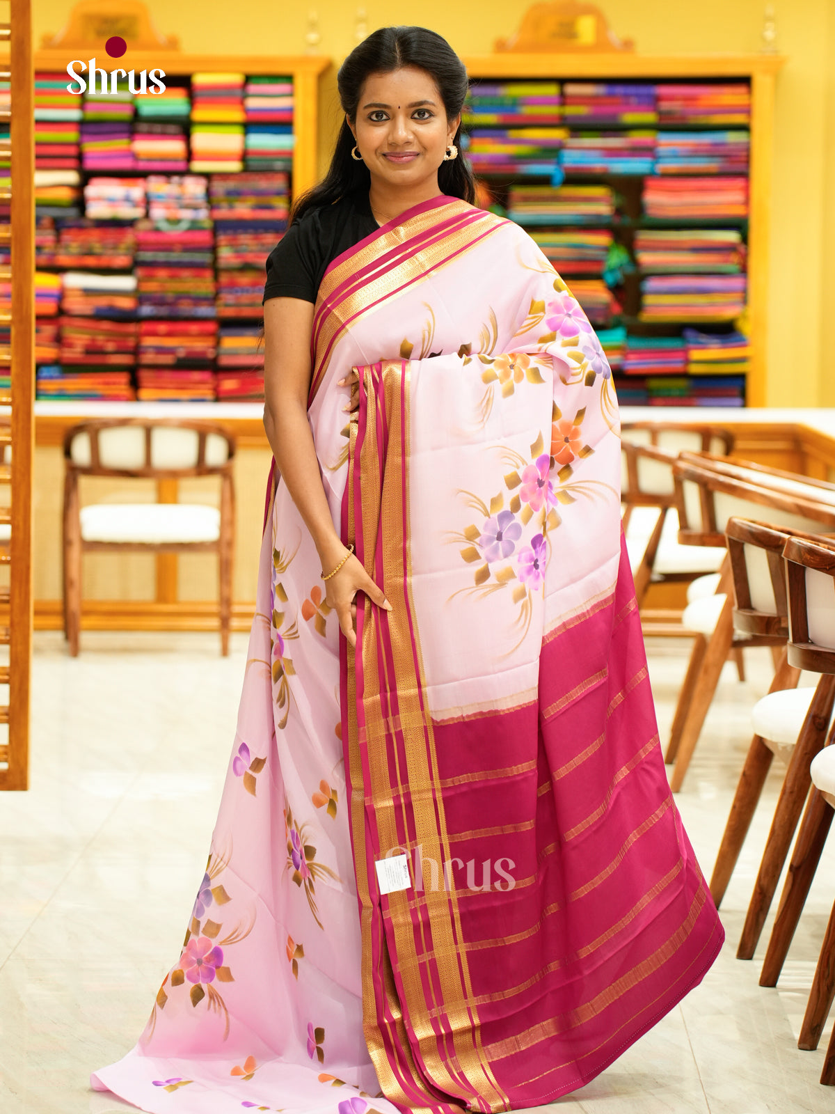Mysore Silk Printed Saree - EH24166