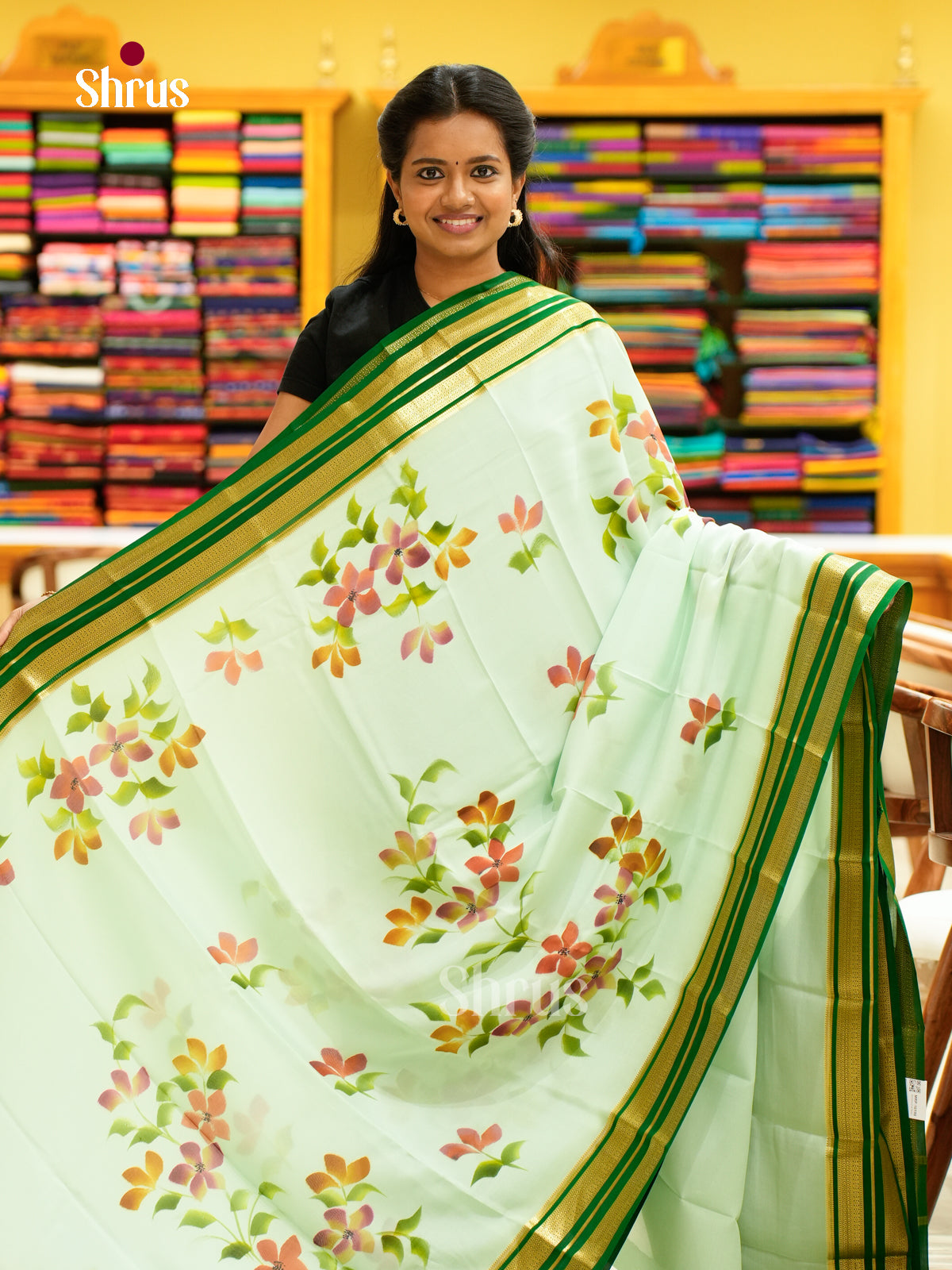 Mysore Silk Printed Saree - EH24167