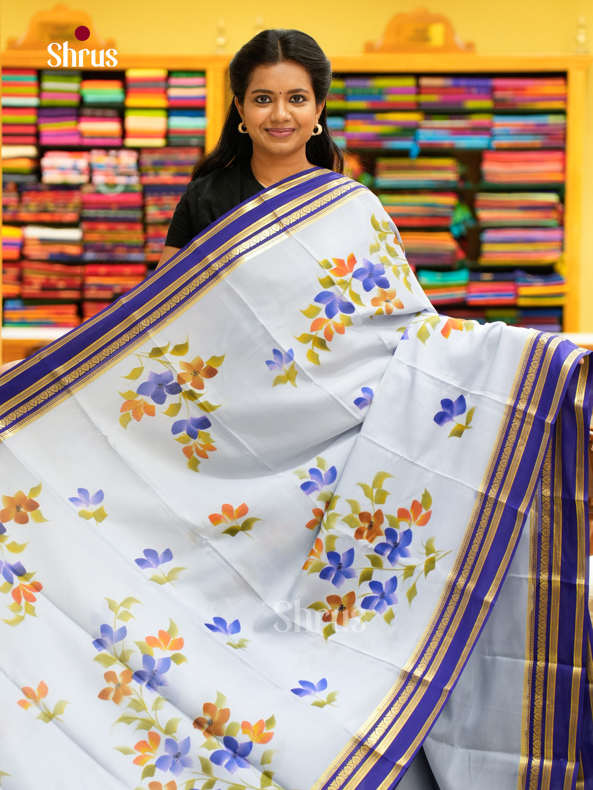 Mysore Silk Printed Saree - EH24171