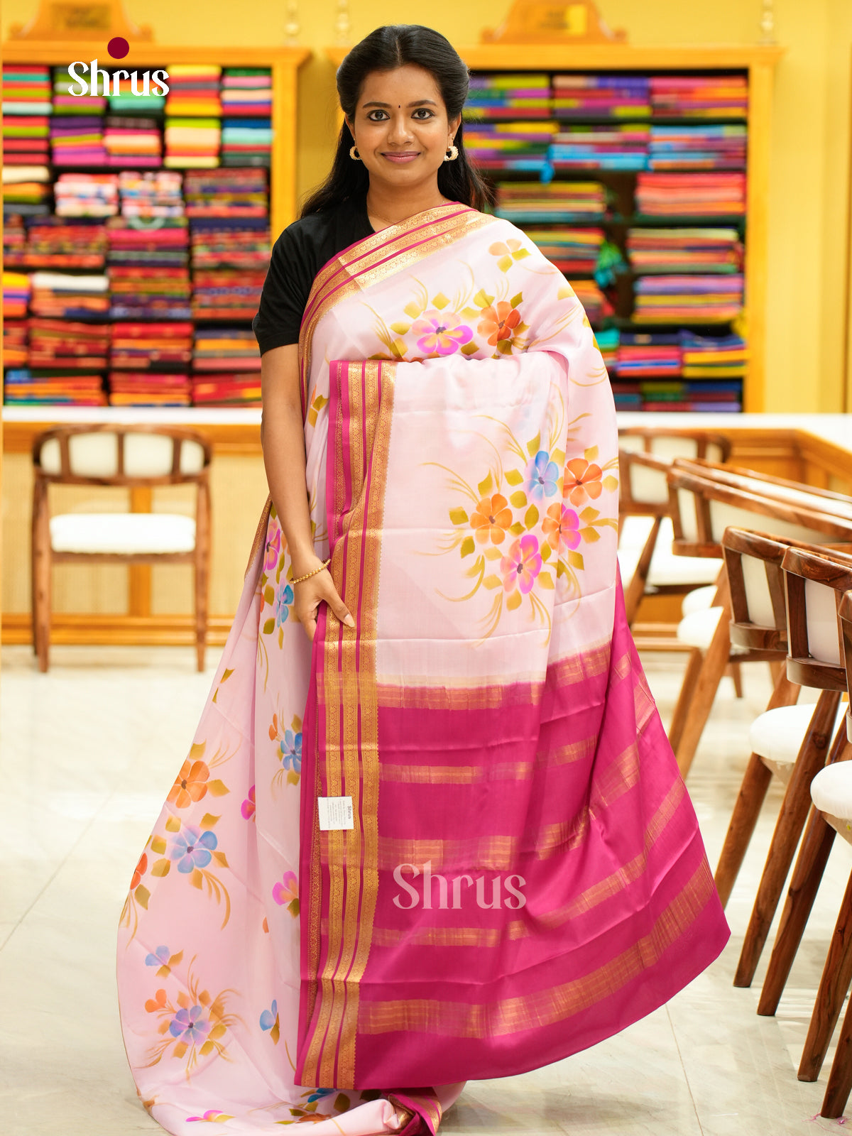 Mysore Silk Printed Saree - EH24173