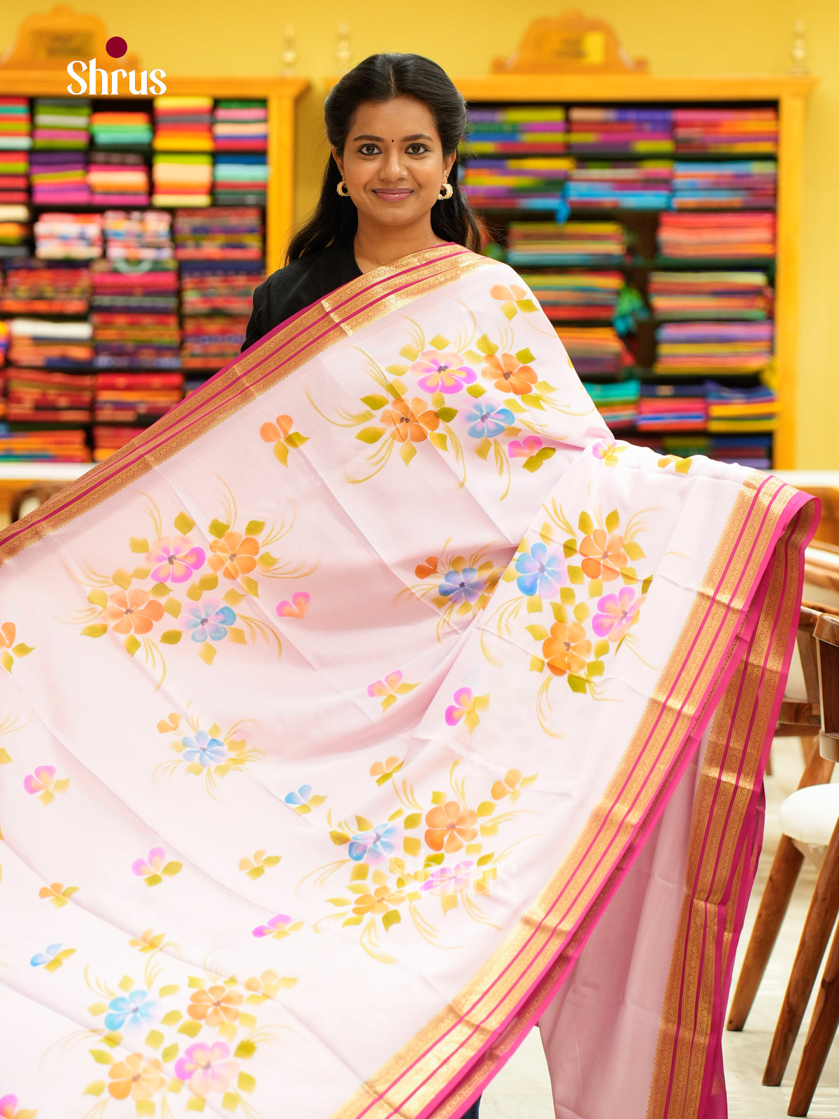Mysore Silk Printed Saree - EH24173