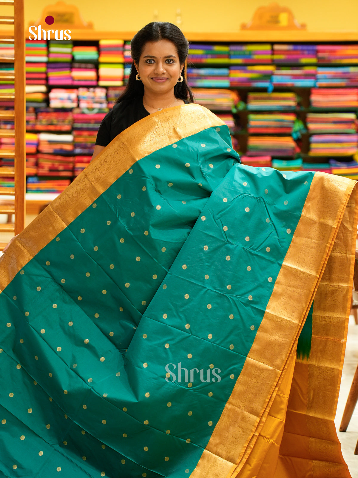 Kanchipuram halfpure Saree - EH25006