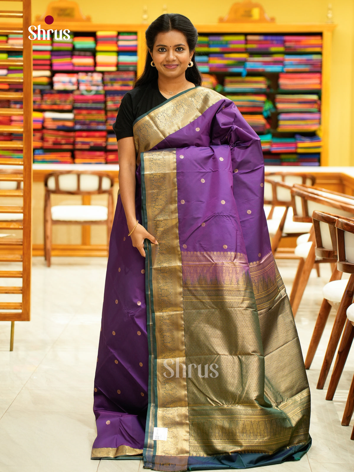 Kanchipuram halfpure Saree - EH25007