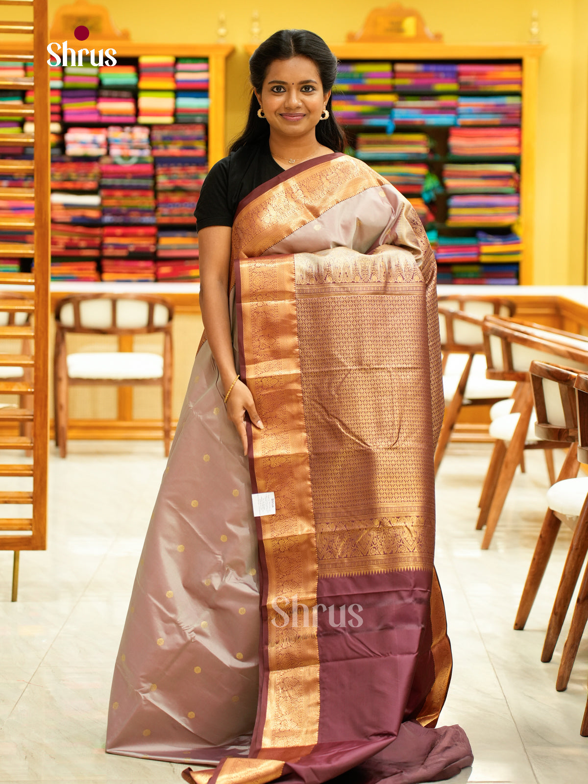 Kanchipuram halfpure Saree - EH25012
