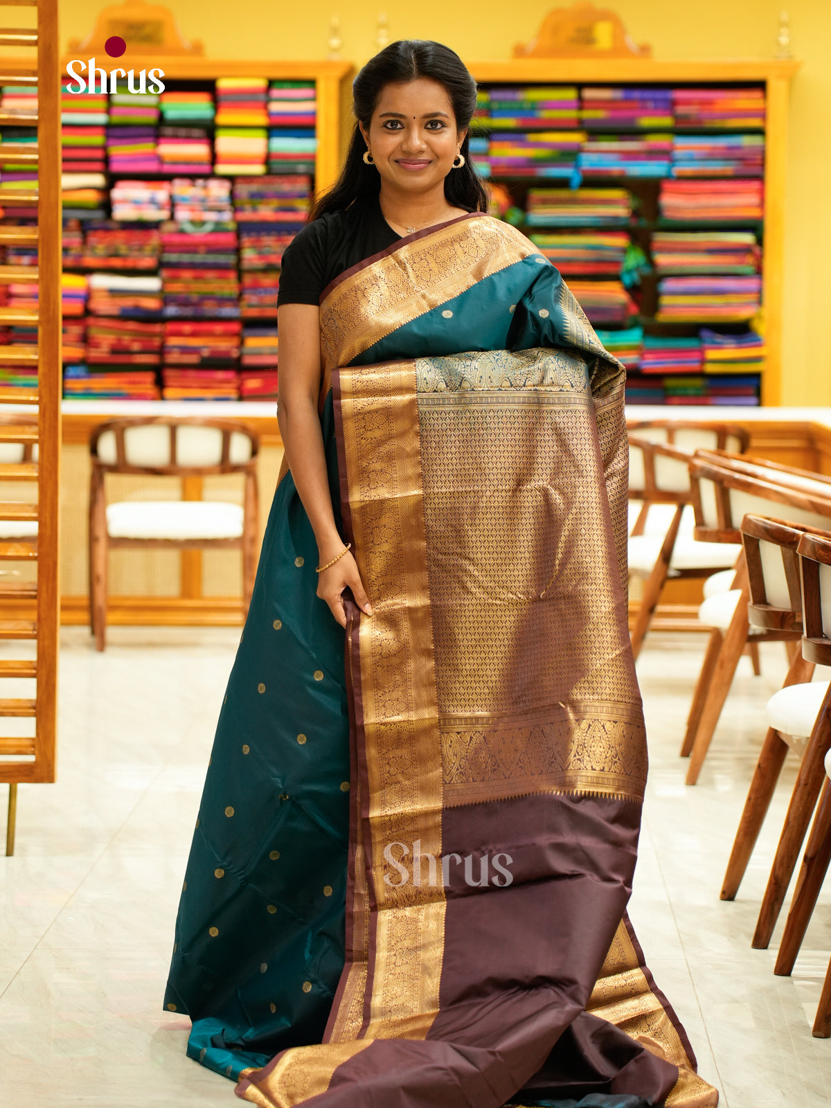 Kanchipuram halfpure Saree - EH25017