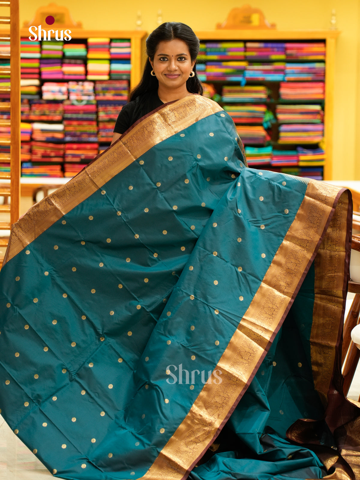 Kanchipuram halfpure Saree - EH25017