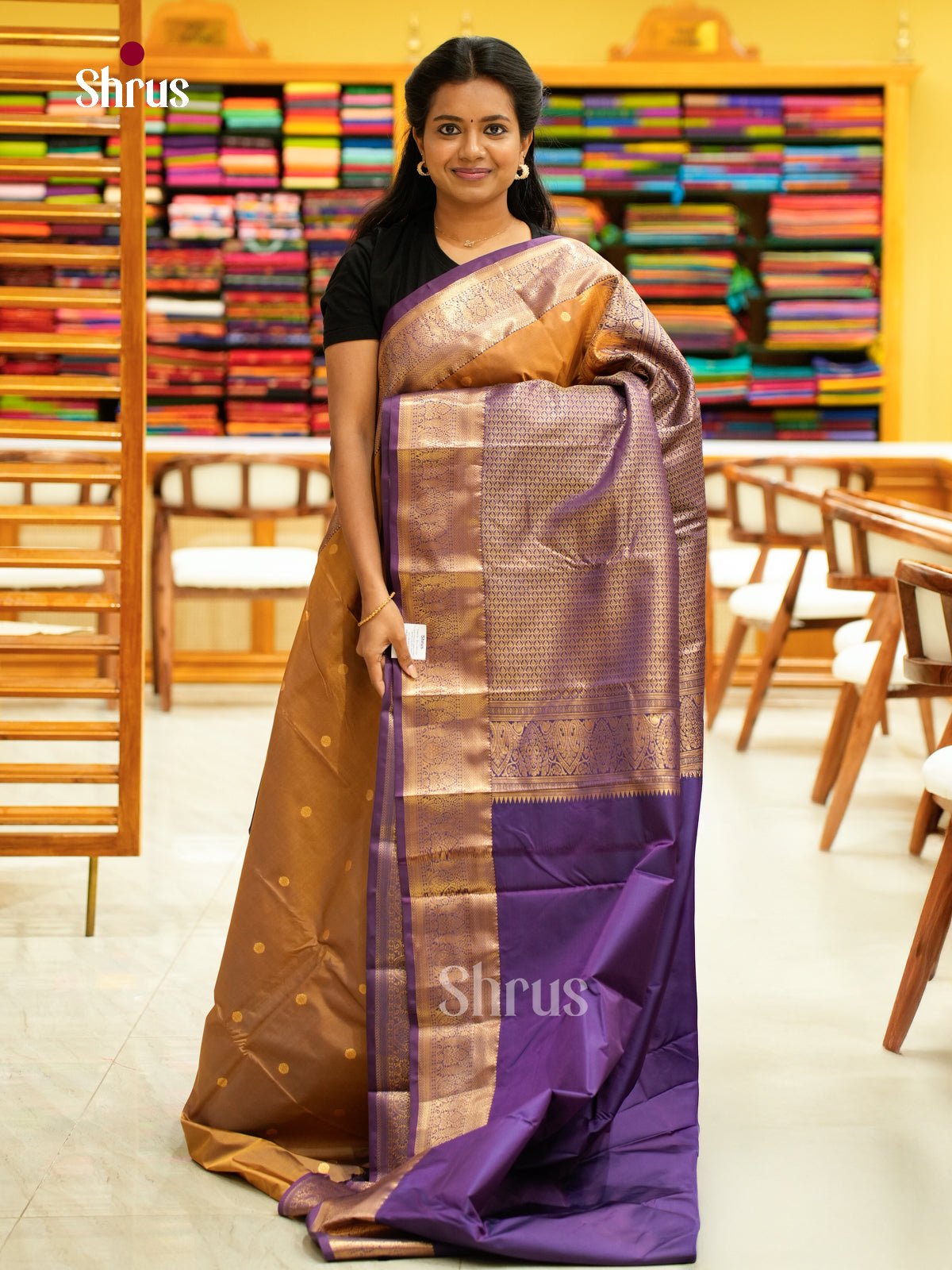Kanchipuram halfpure Saree - EH25019