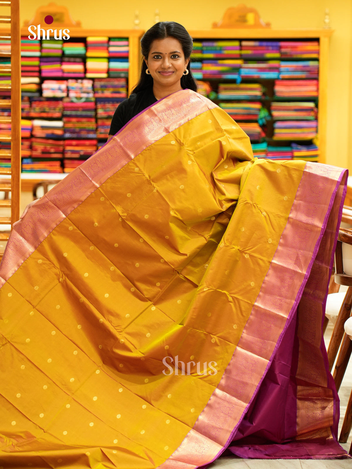Kanchipuram halfpure Saree - EH25029
