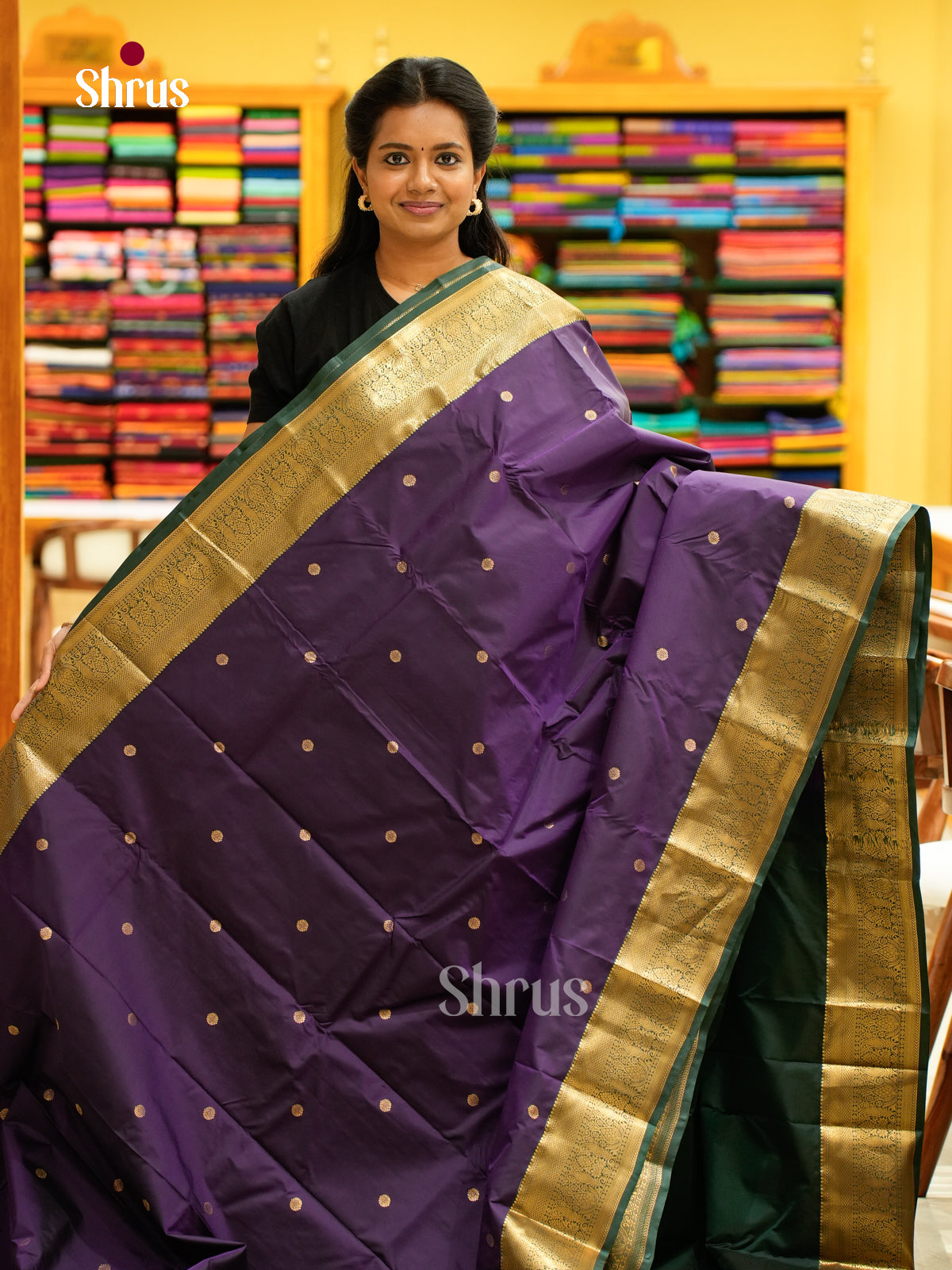 Kanchipuram halfpure Saree - EH25061