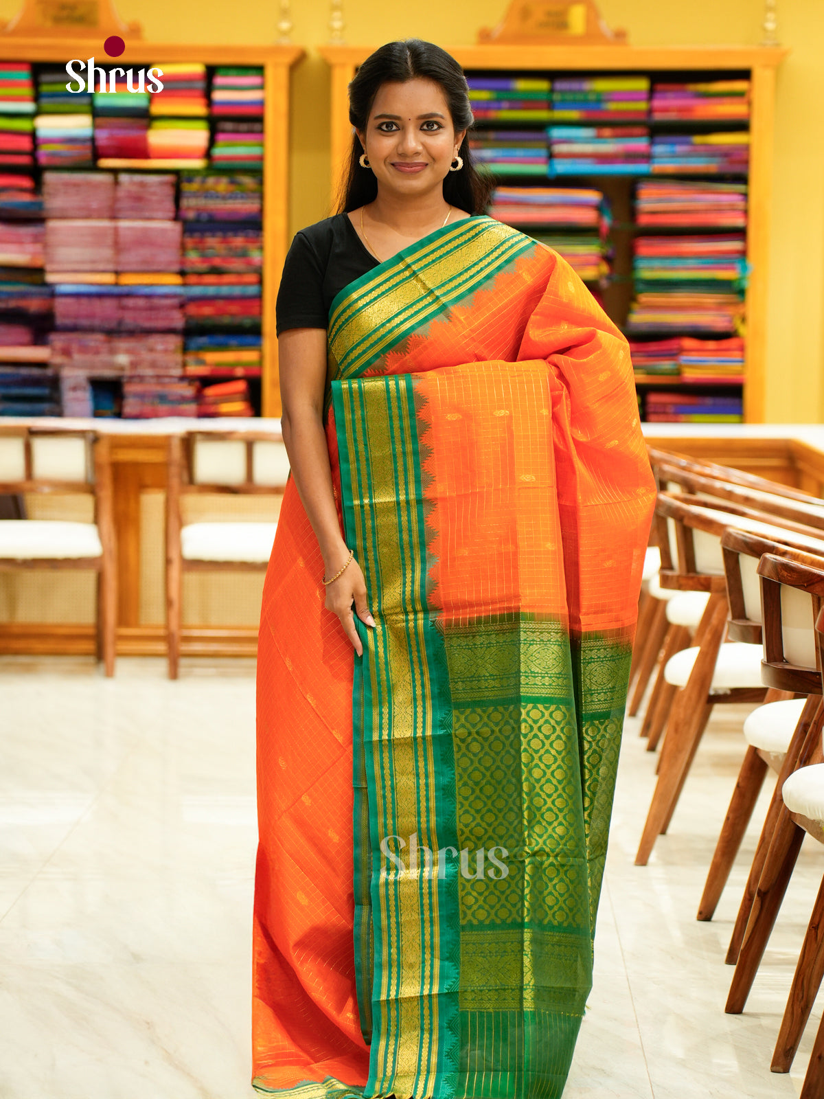 Silk Cotton Saree - EH28012