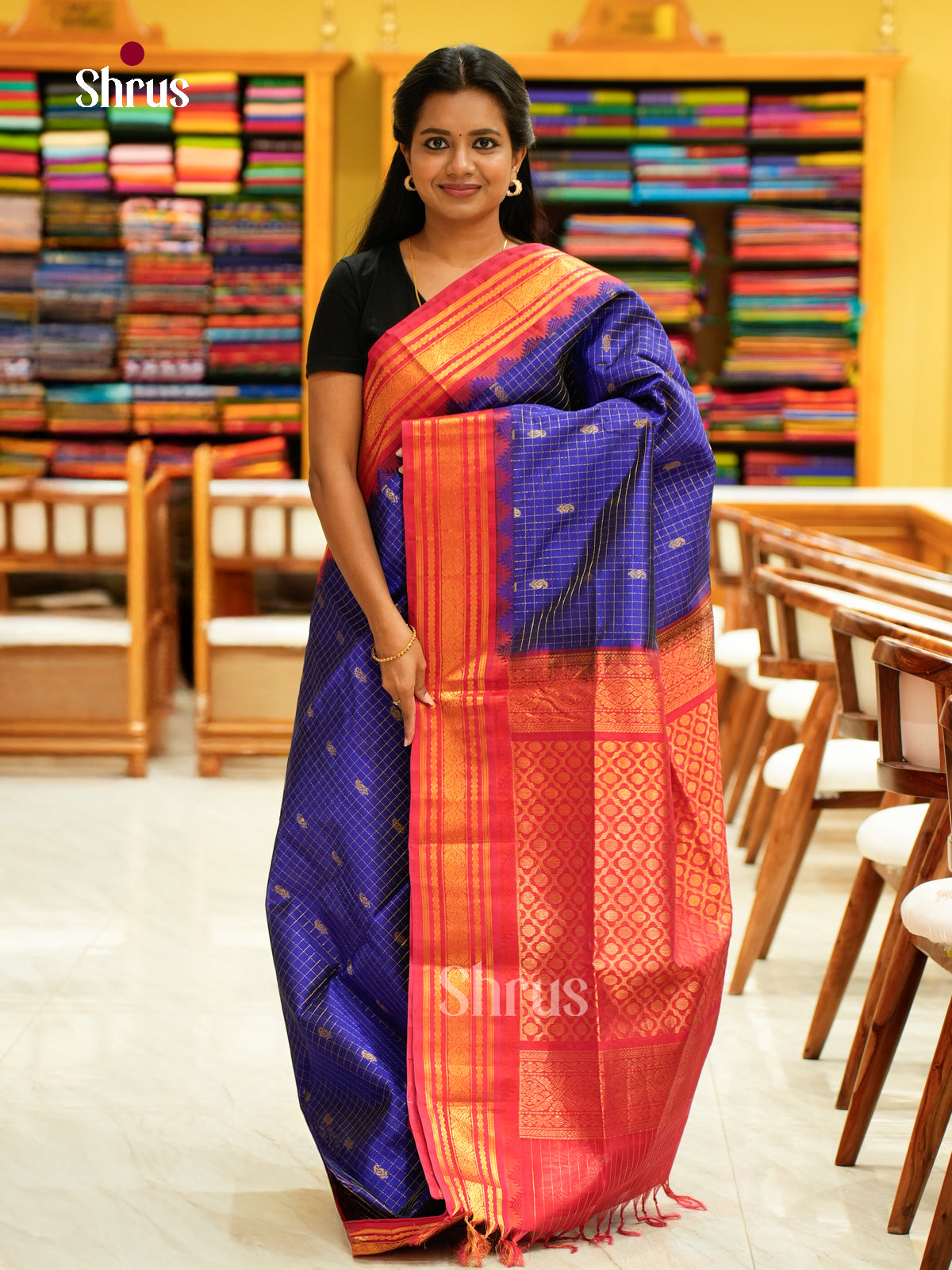 Silk Cotton Saree - EH28020