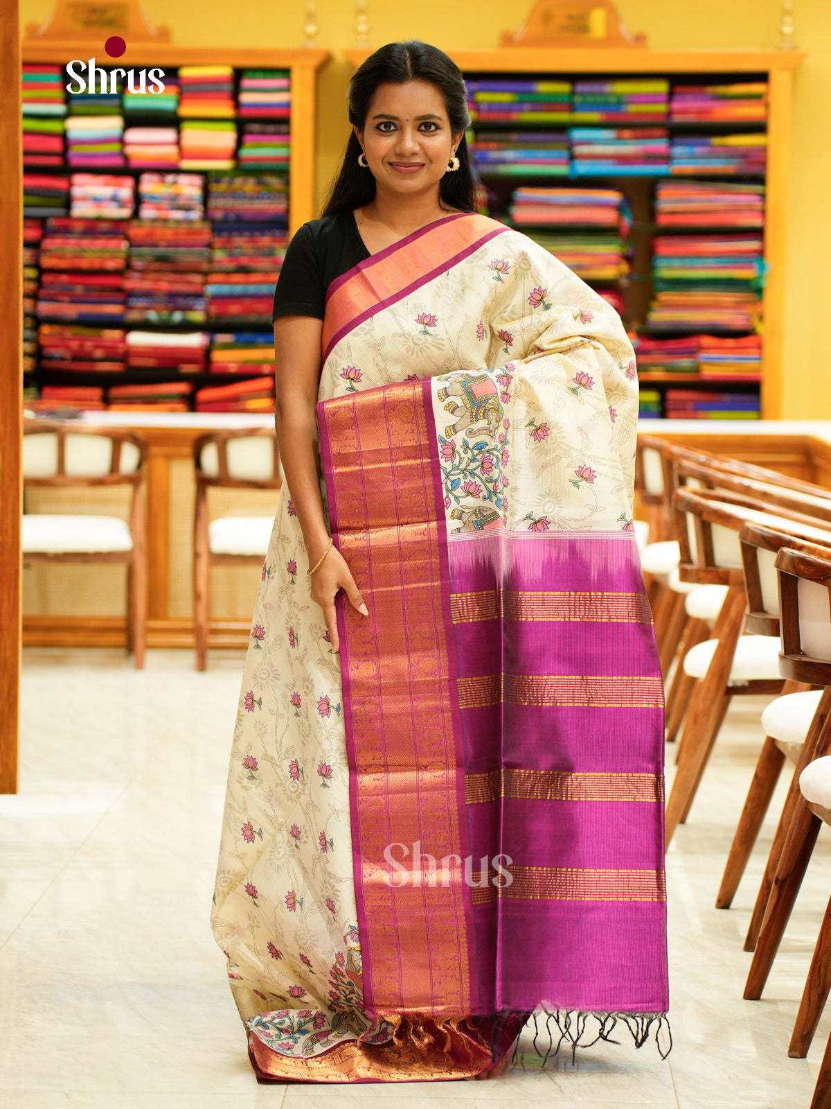 Silk Cotton Saree - EH28082