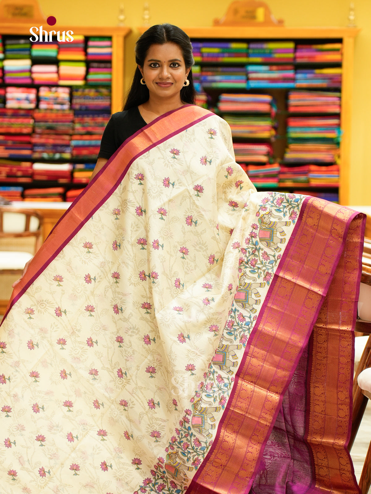 Silk Cotton Saree - EH28082