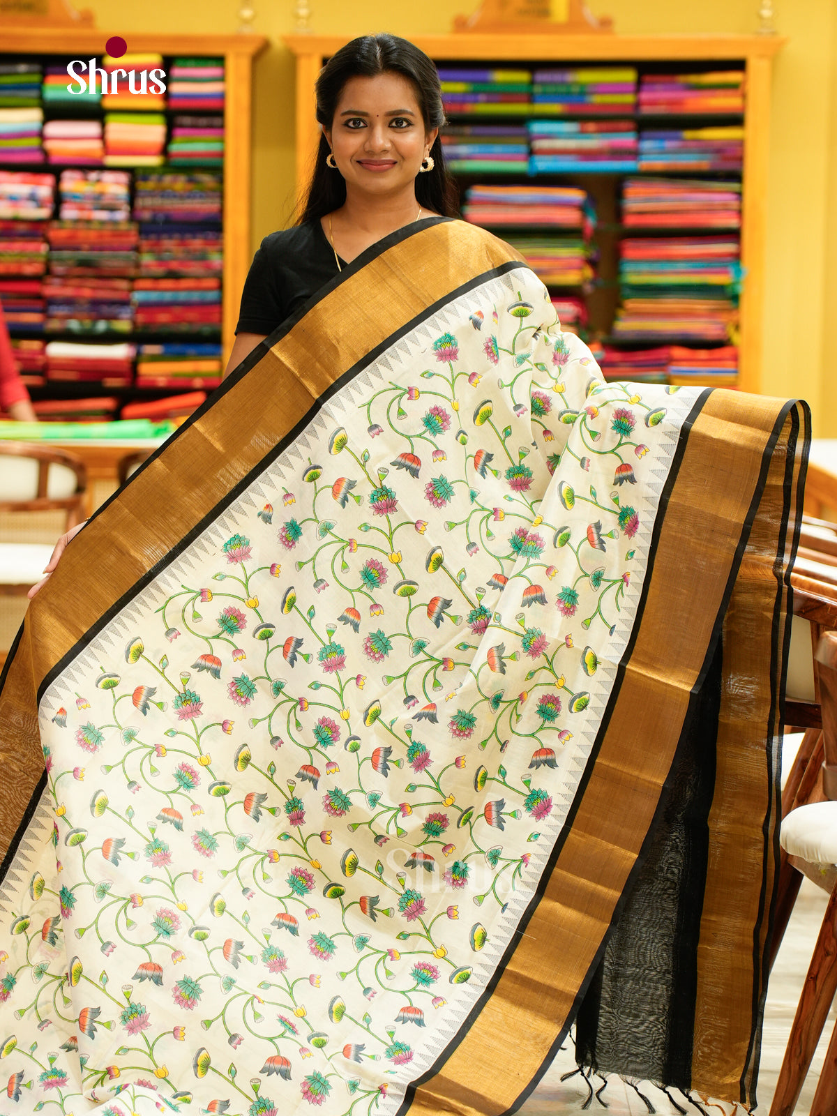 Silk Cotton Saree - EH28100