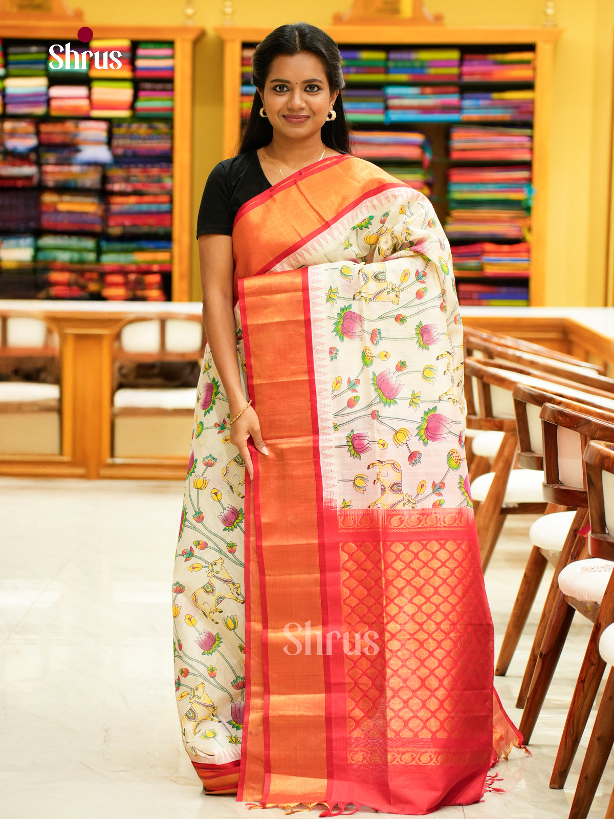 Silk Cotton Saree - EH28107