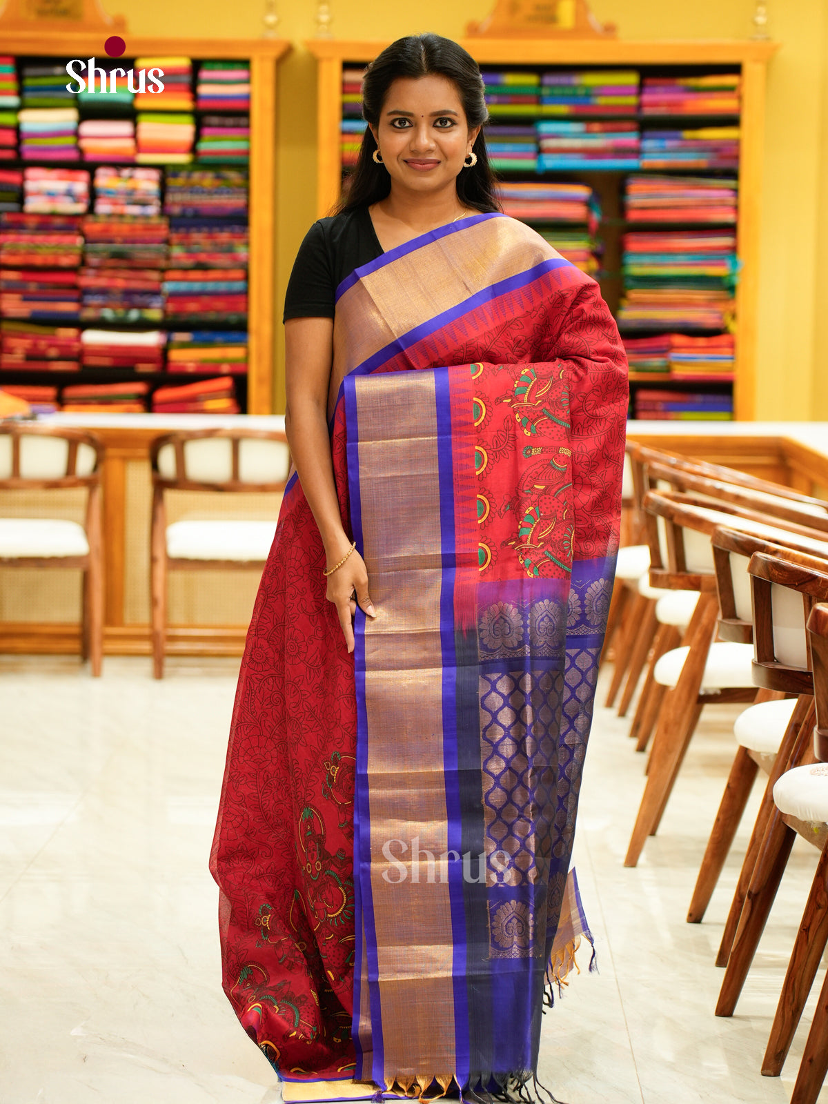 Silk Cotton Saree - EH28108