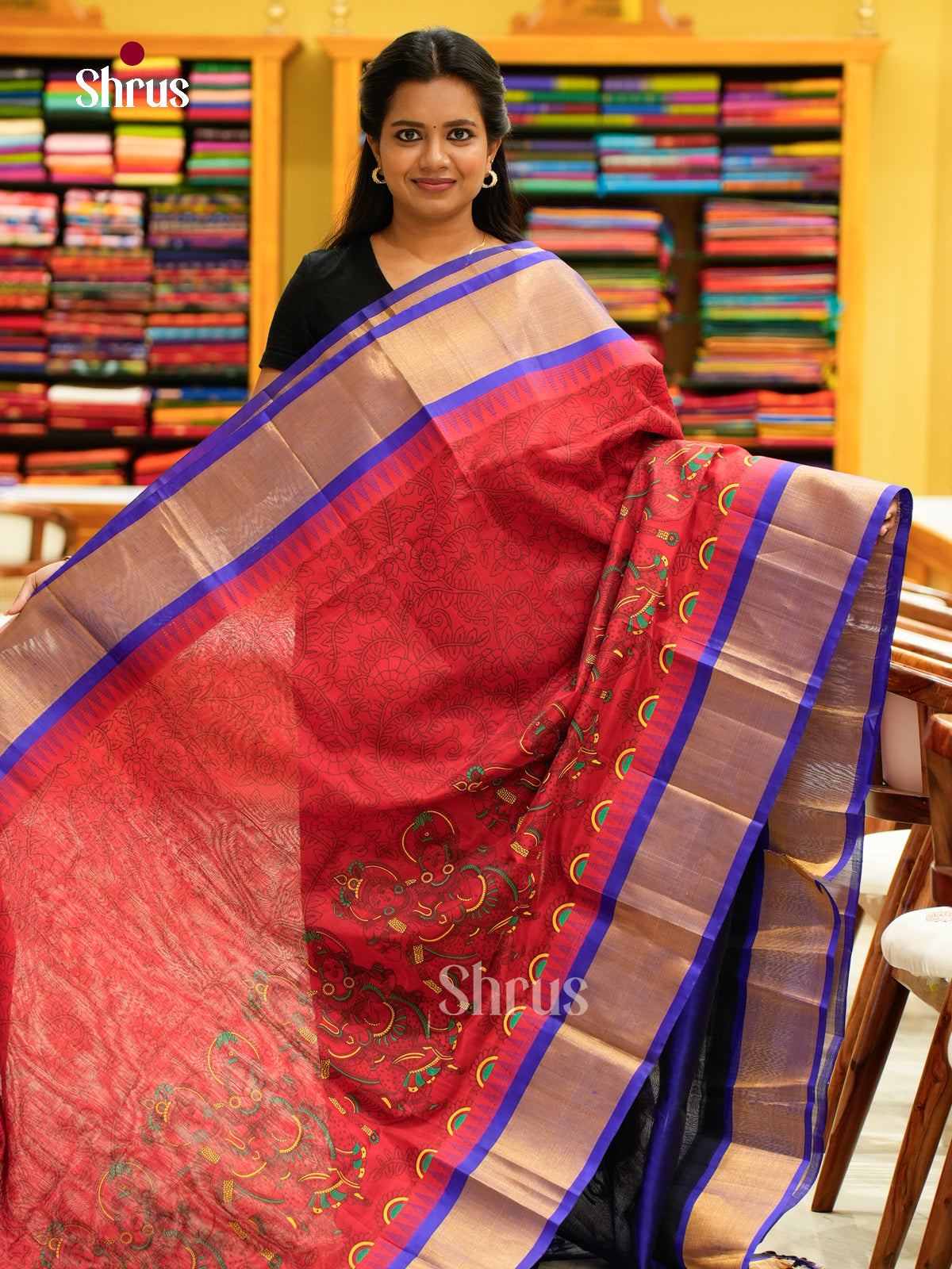 Silk Cotton Saree - EH28108