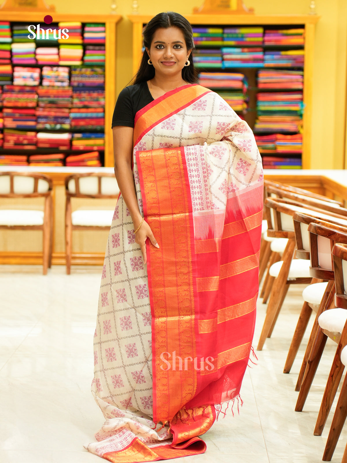 Silk Cotton Saree - EH28110