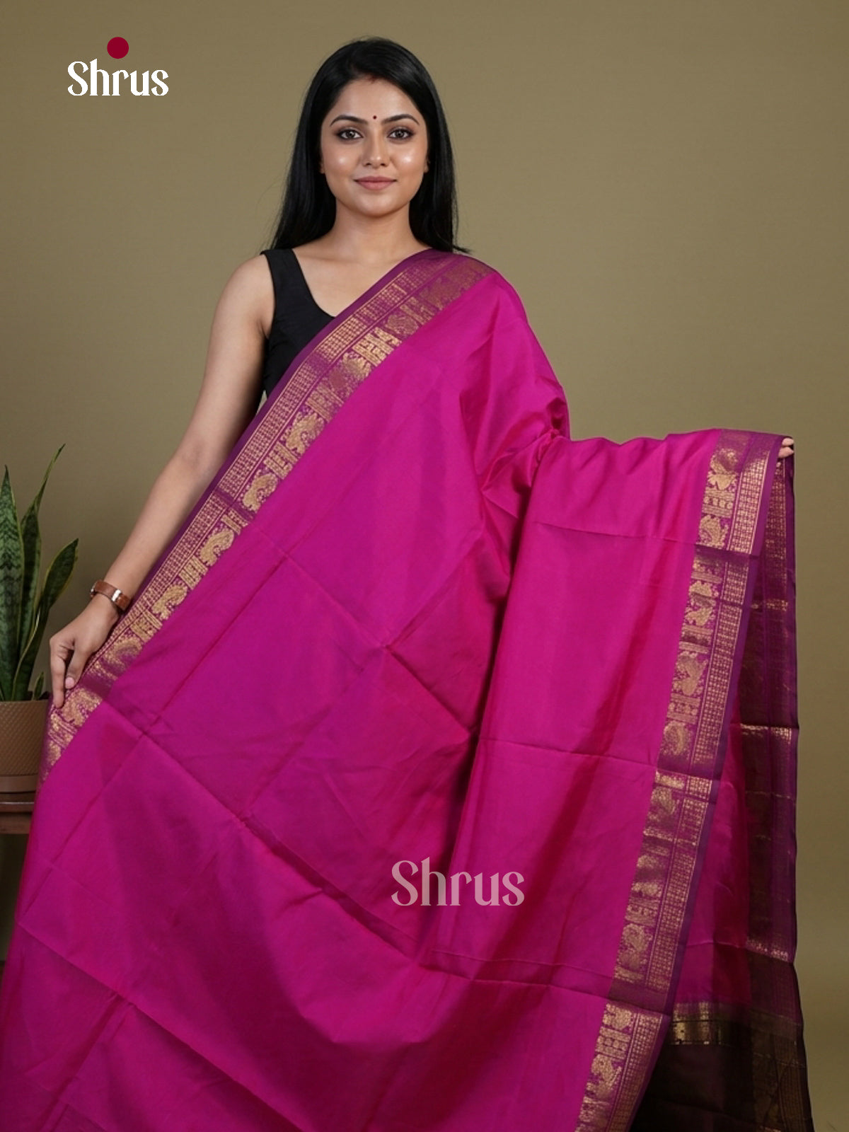 Silkcotton-halfpure Saree - EH28132