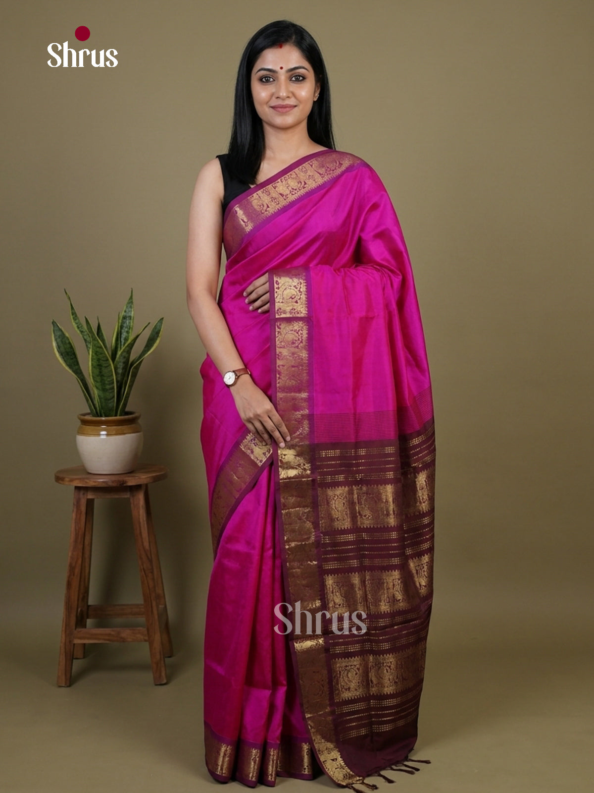 Silkcotton-halfpure Saree - EH28133