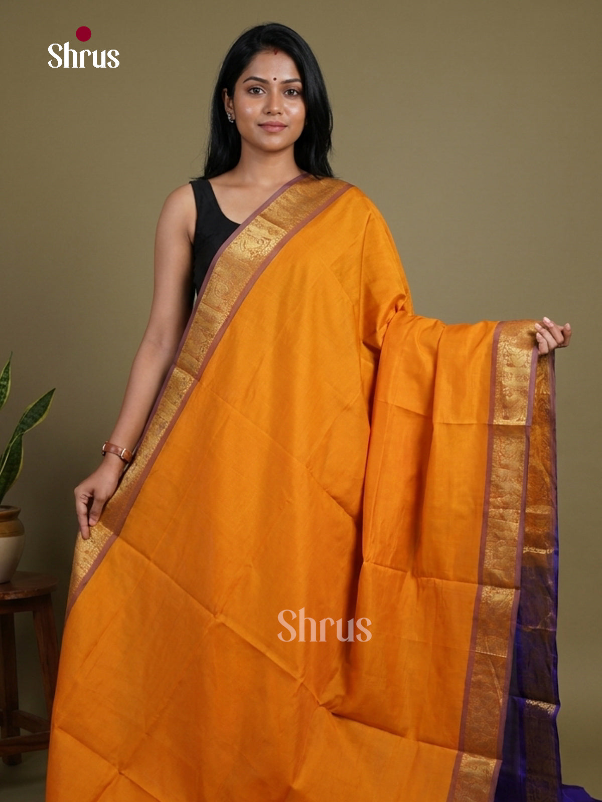 Silkcotton-halfpure Saree - EH28141
