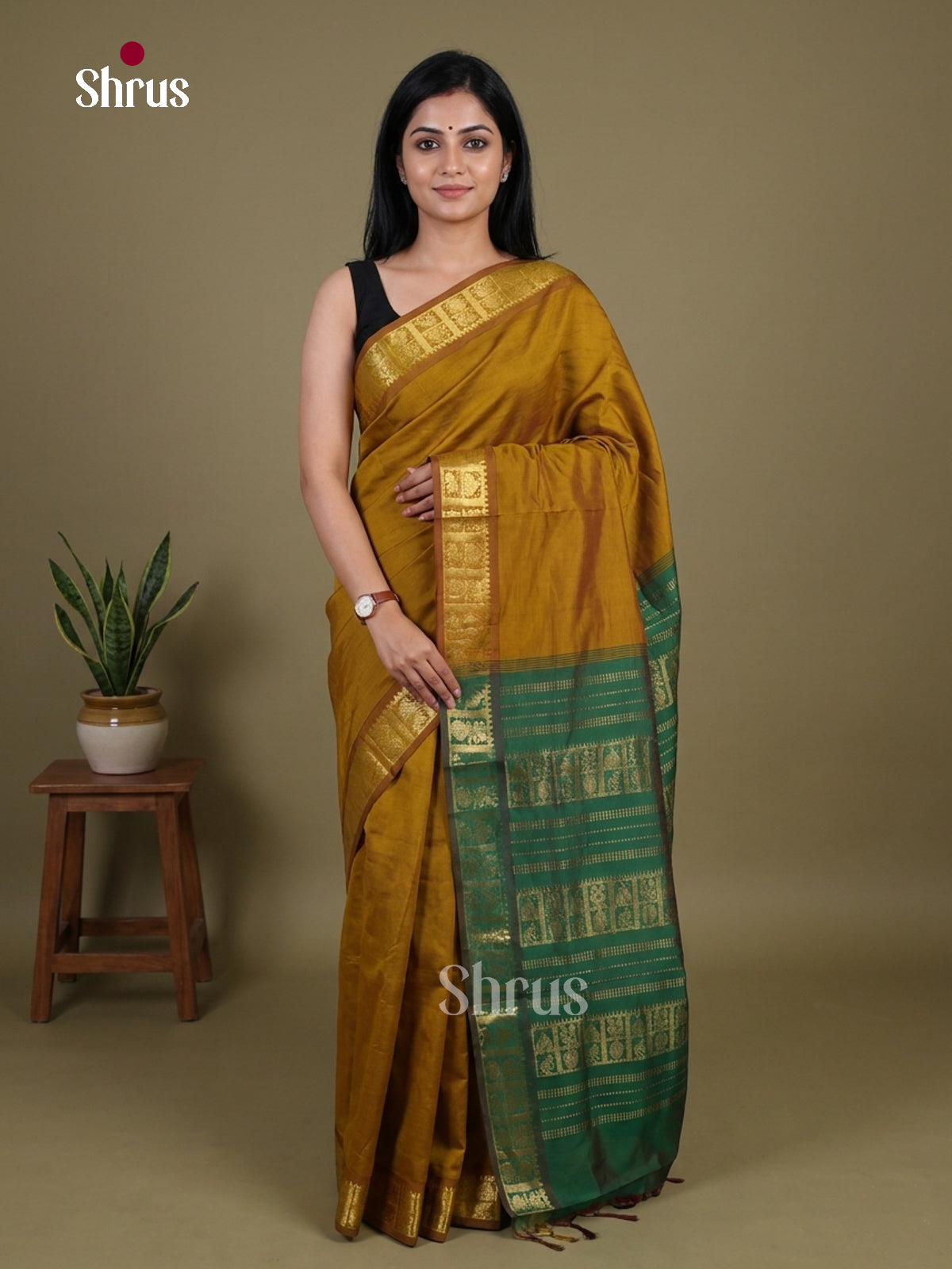 Silkcotton-halfpure Saree - EH28147