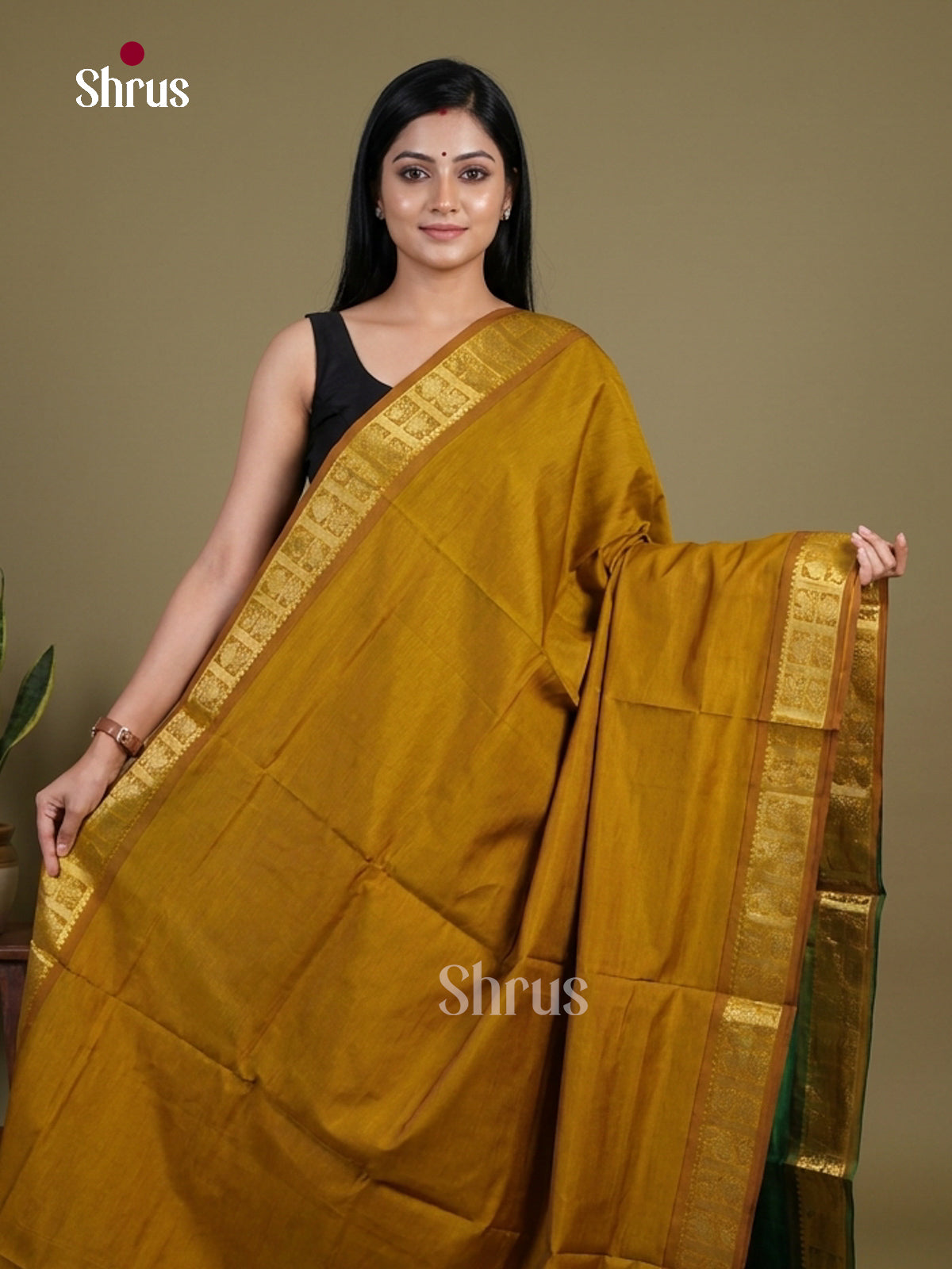 Silkcotton-halfpure Saree - EH28147