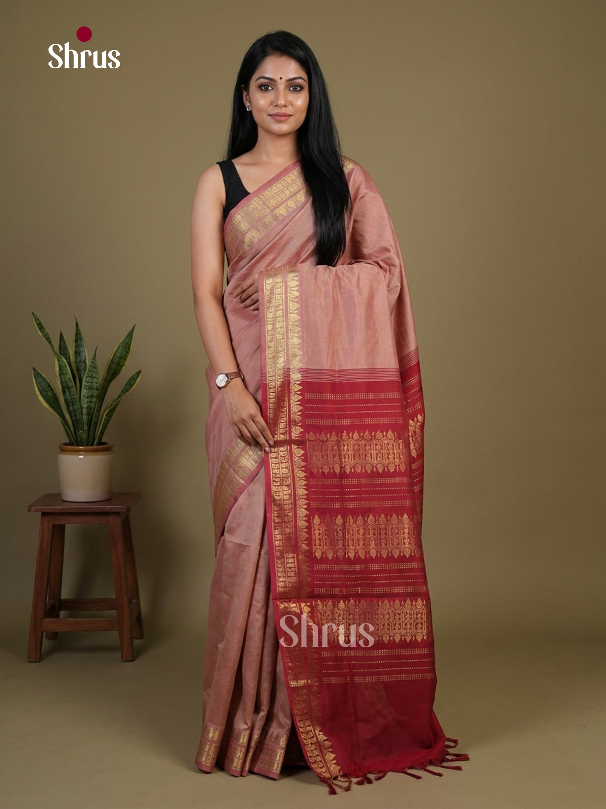 Silkcotton-halfpure Saree - EH28160