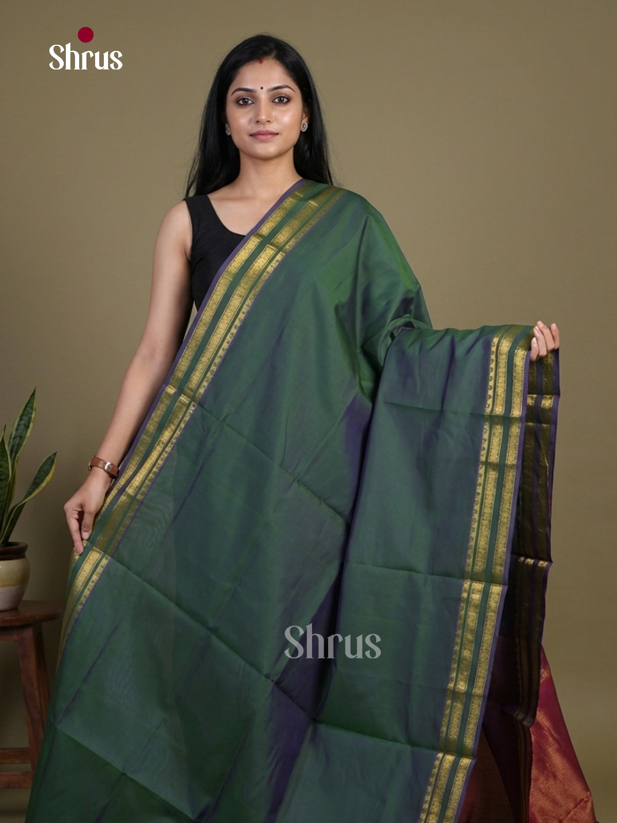 Silkcotton-halfpure Saree - EH28162