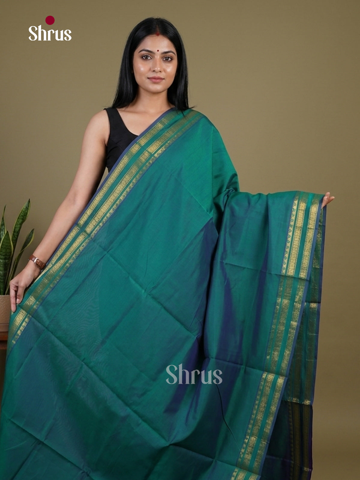 Silkcotton-halfpure Saree - EH28167