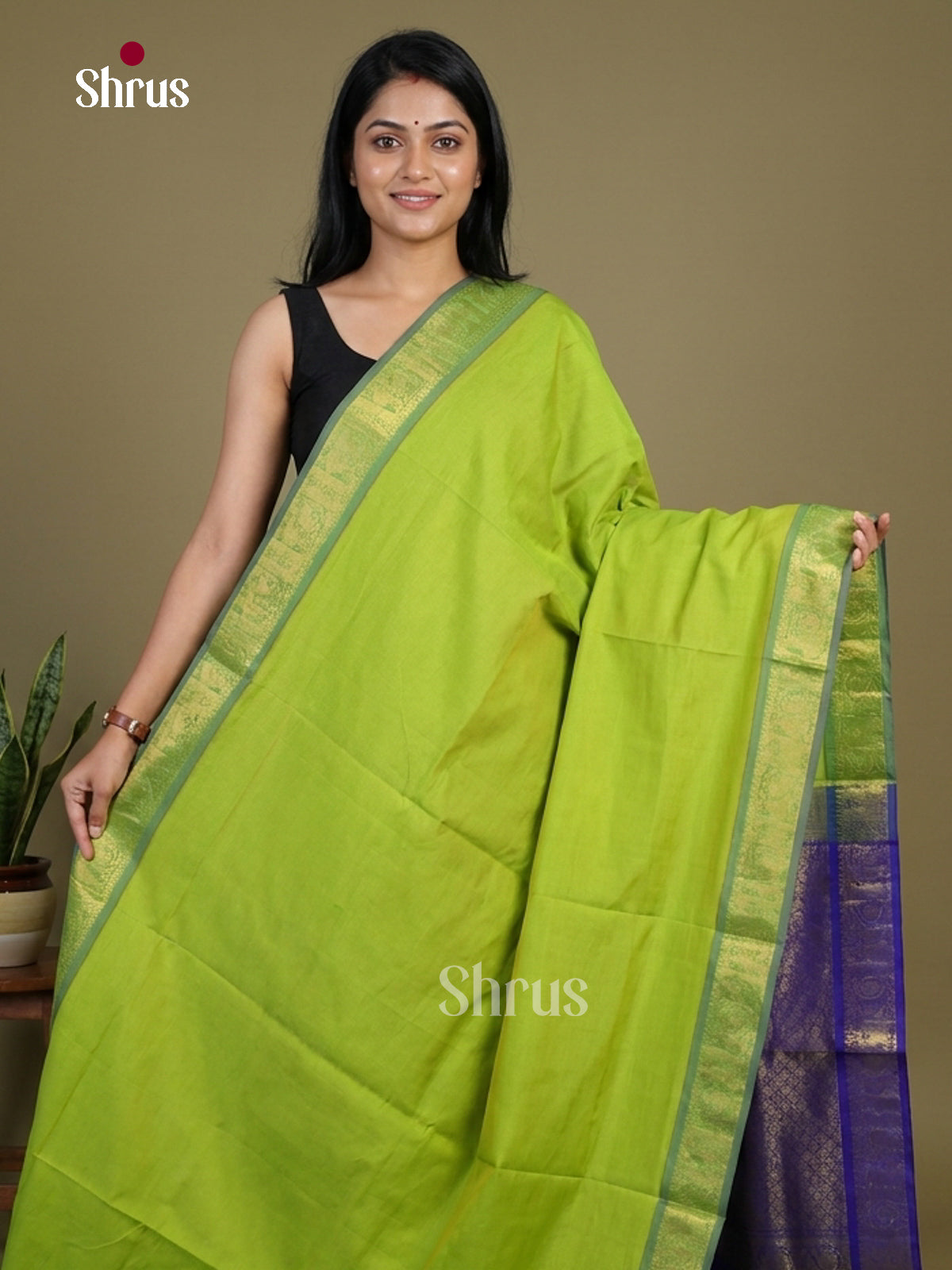 Silkcotton-halfpure Saree - EH28181