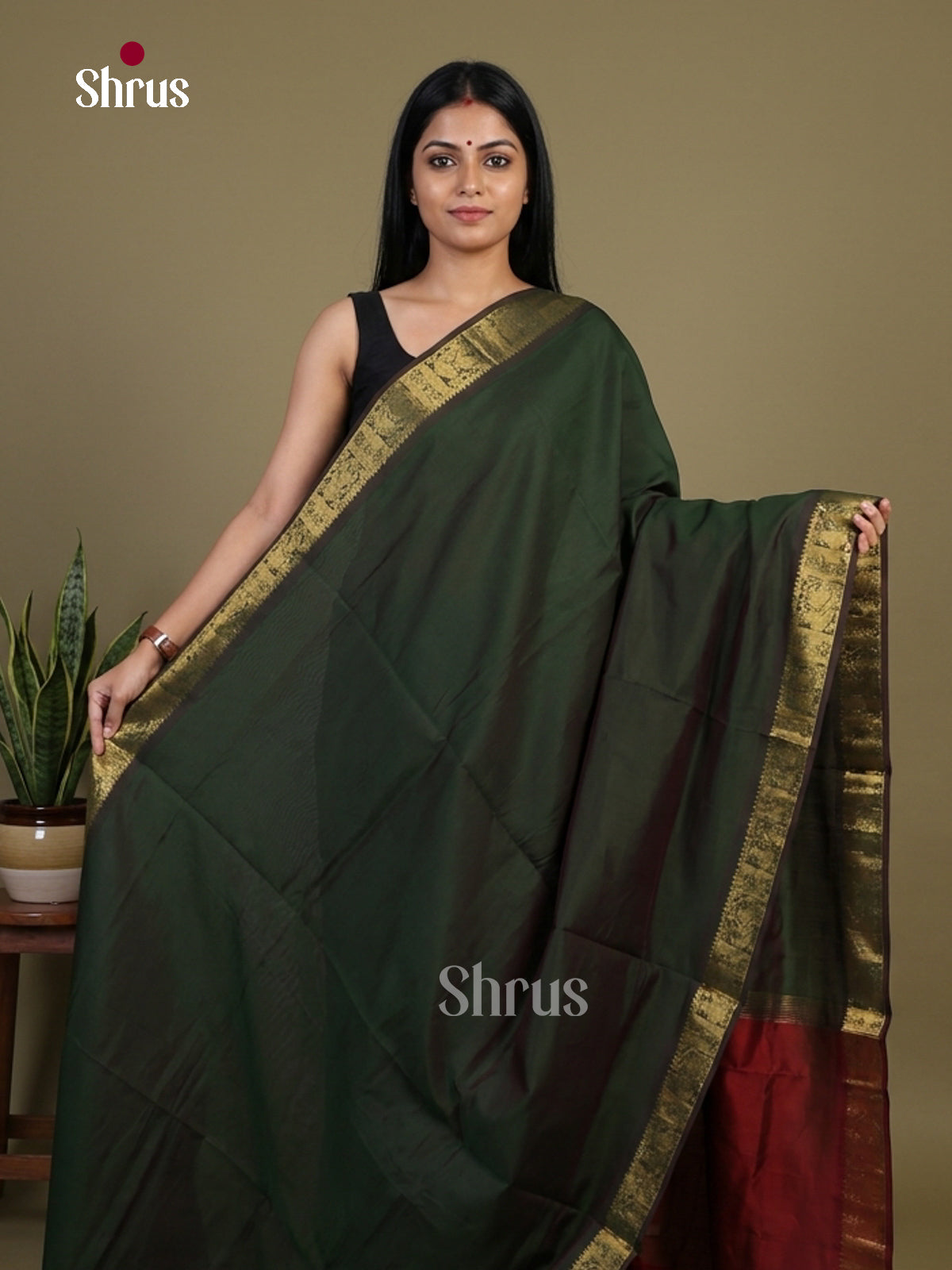 Silkcotton-halfpure Saree - EH28185