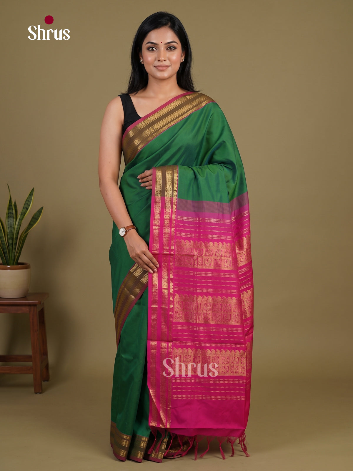 Silkcotton-halfpure Saree - EH28189