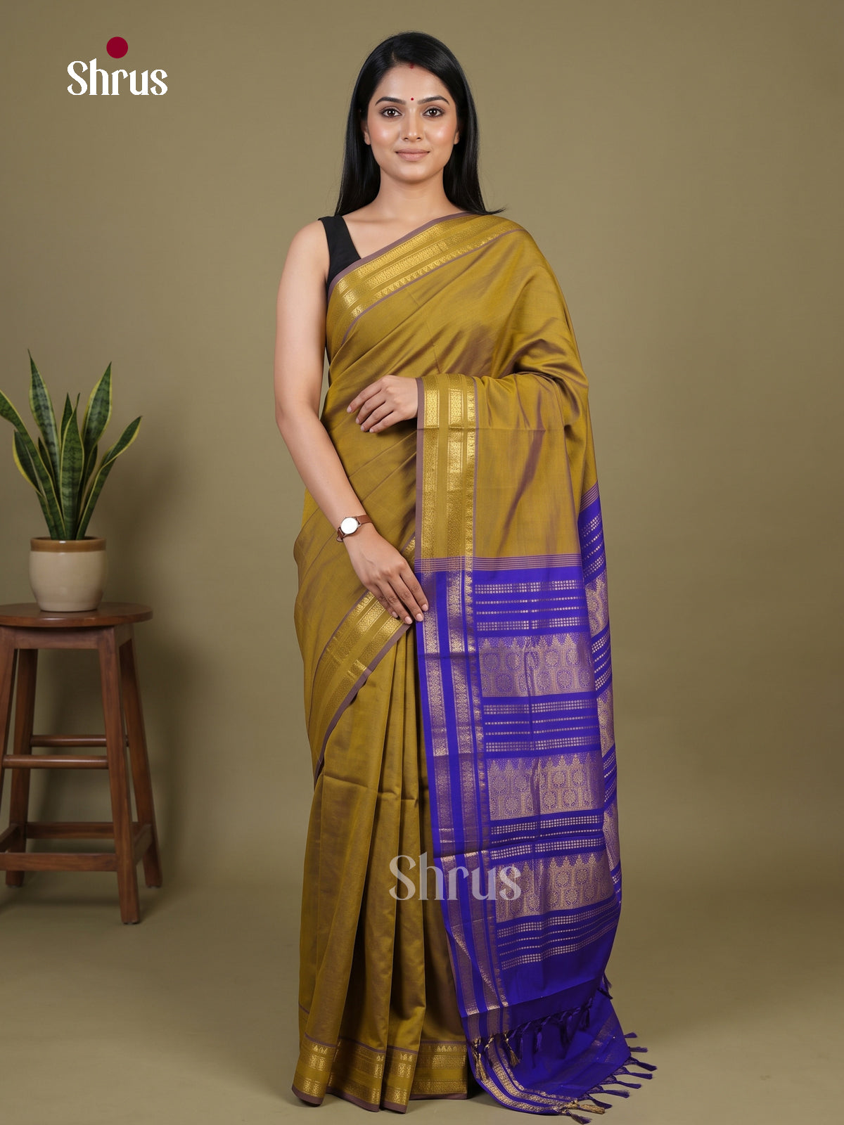 Silkcotton-halfpure Saree - EH28194