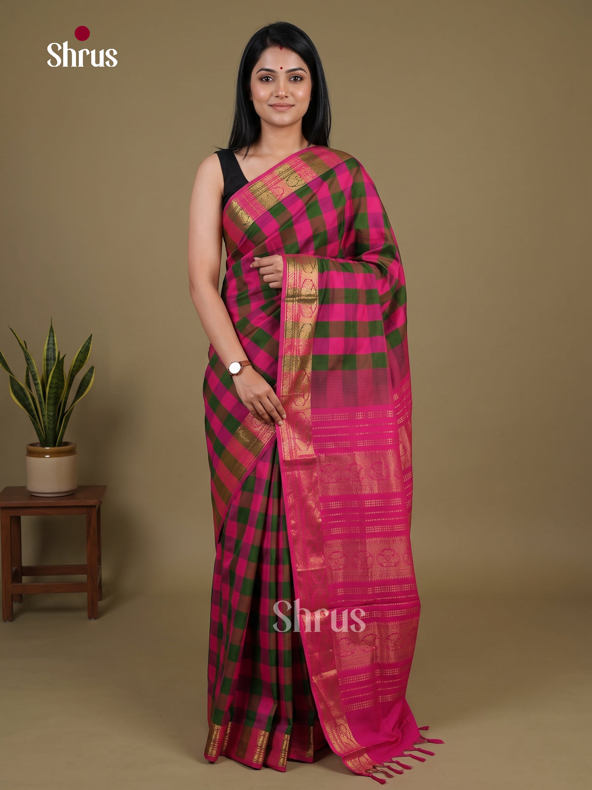 Silkcotton-halfpure Saree - EH28214