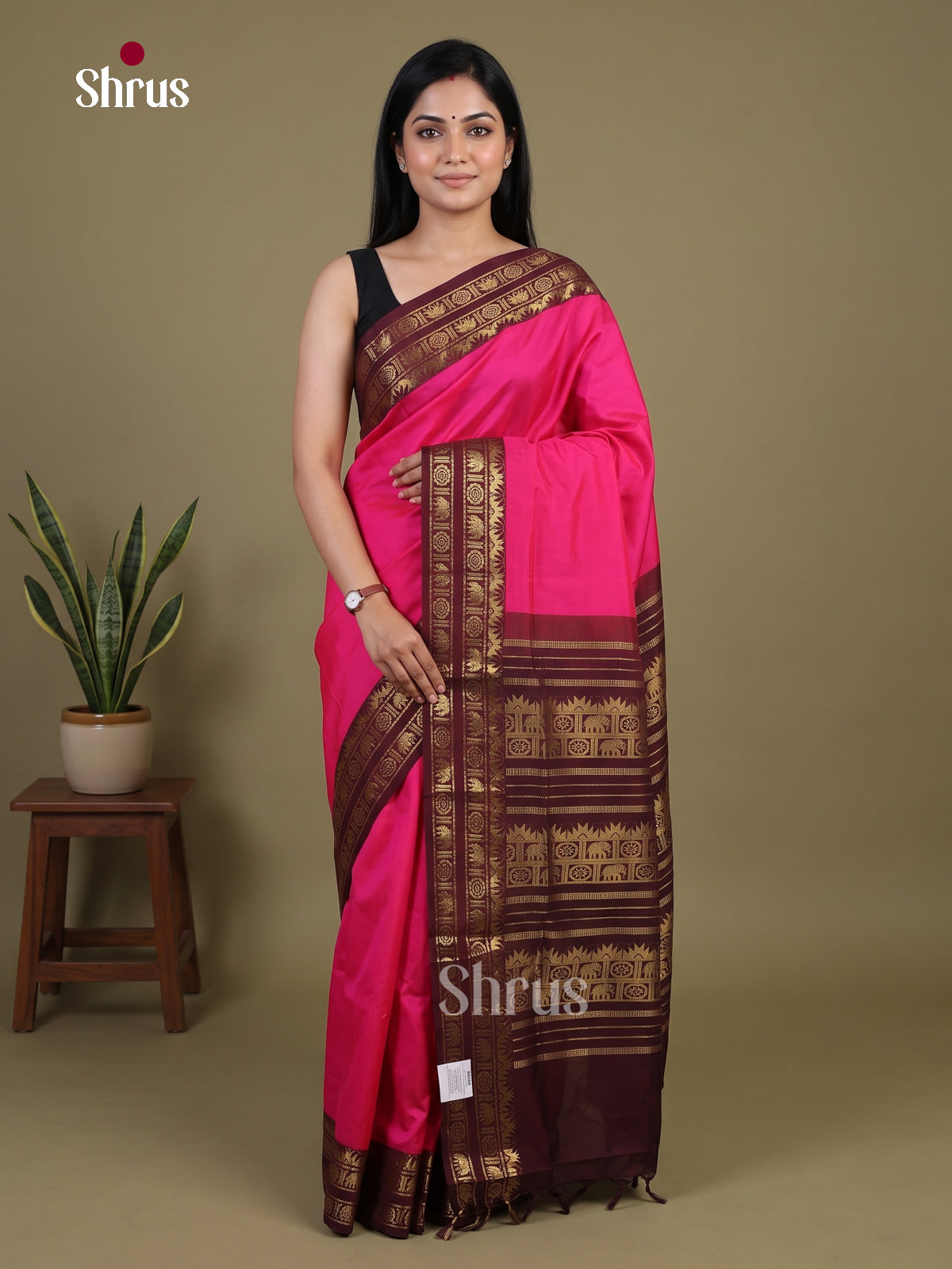 Silkcotton-halfpure Saree - EH28240