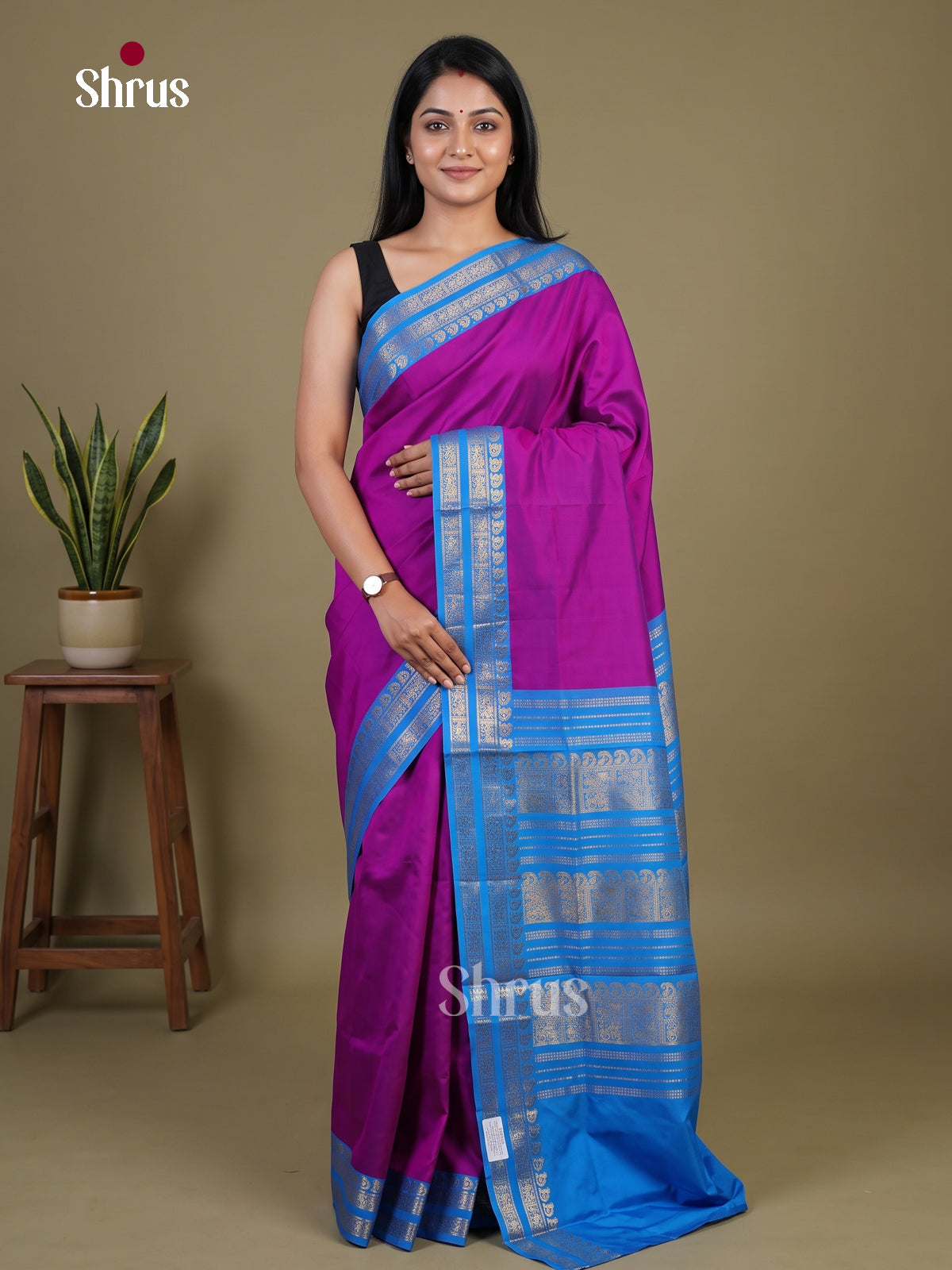 Silkcotton-halfpure Saree - EH28245