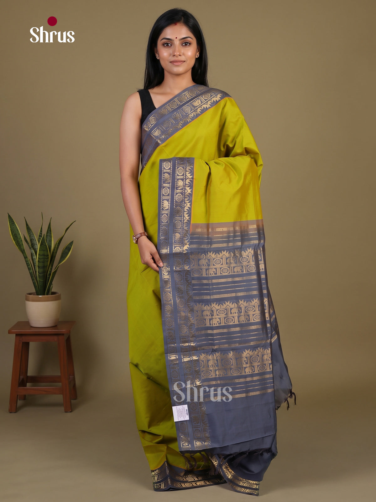 Silkcotton-halfpure Saree - EH28250