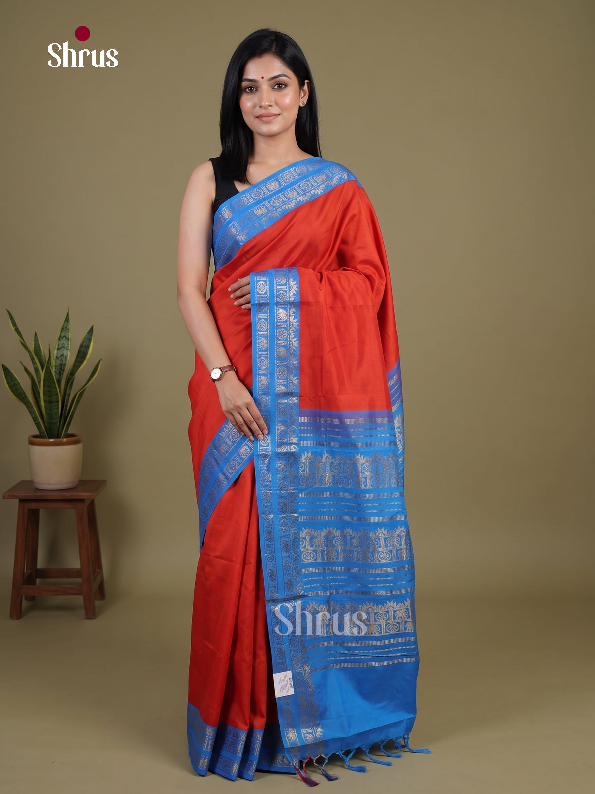 Silkcotton-halfpure Saree - EH28252