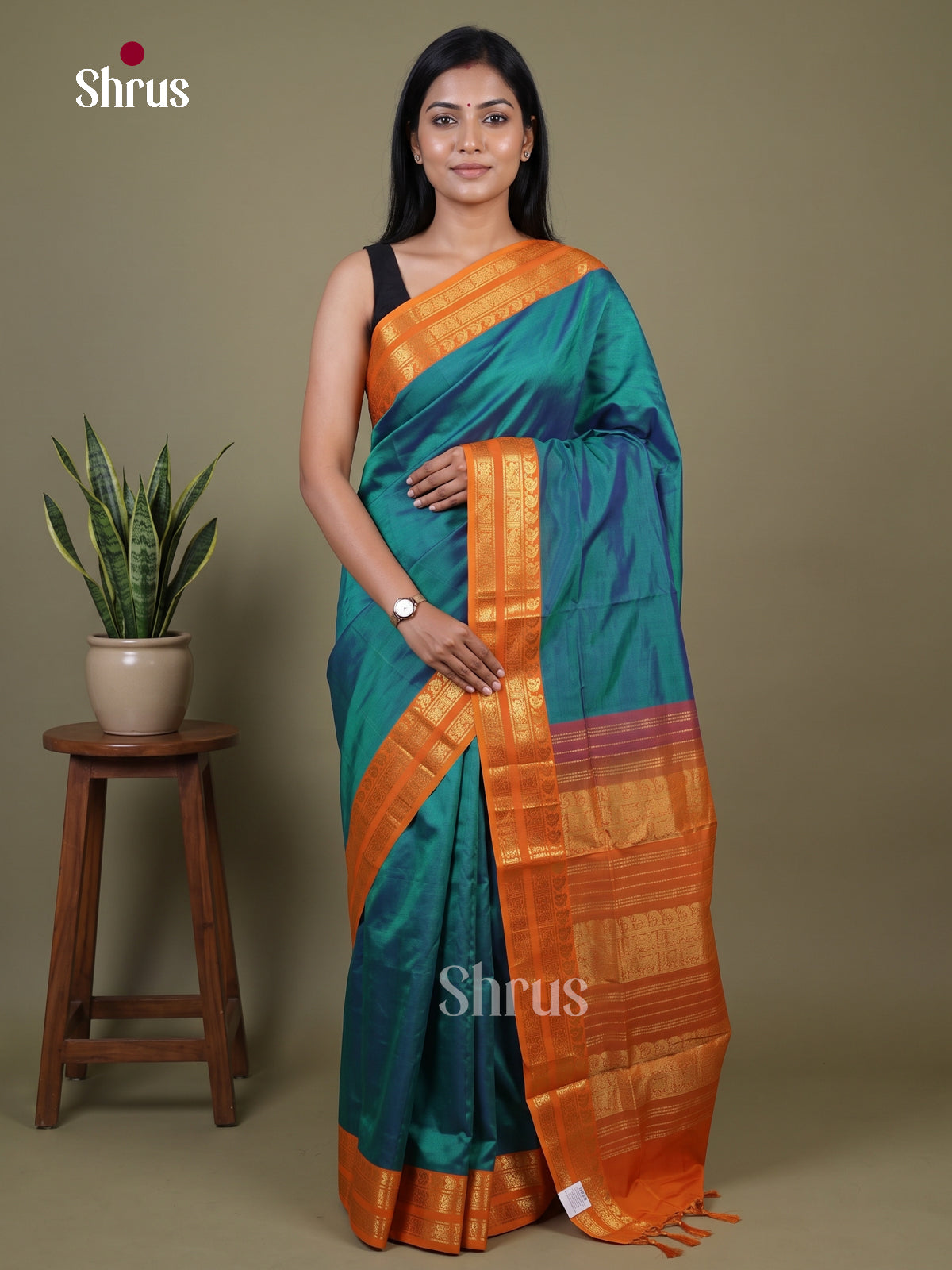 Silkcotton-halfpure Saree - EH28272