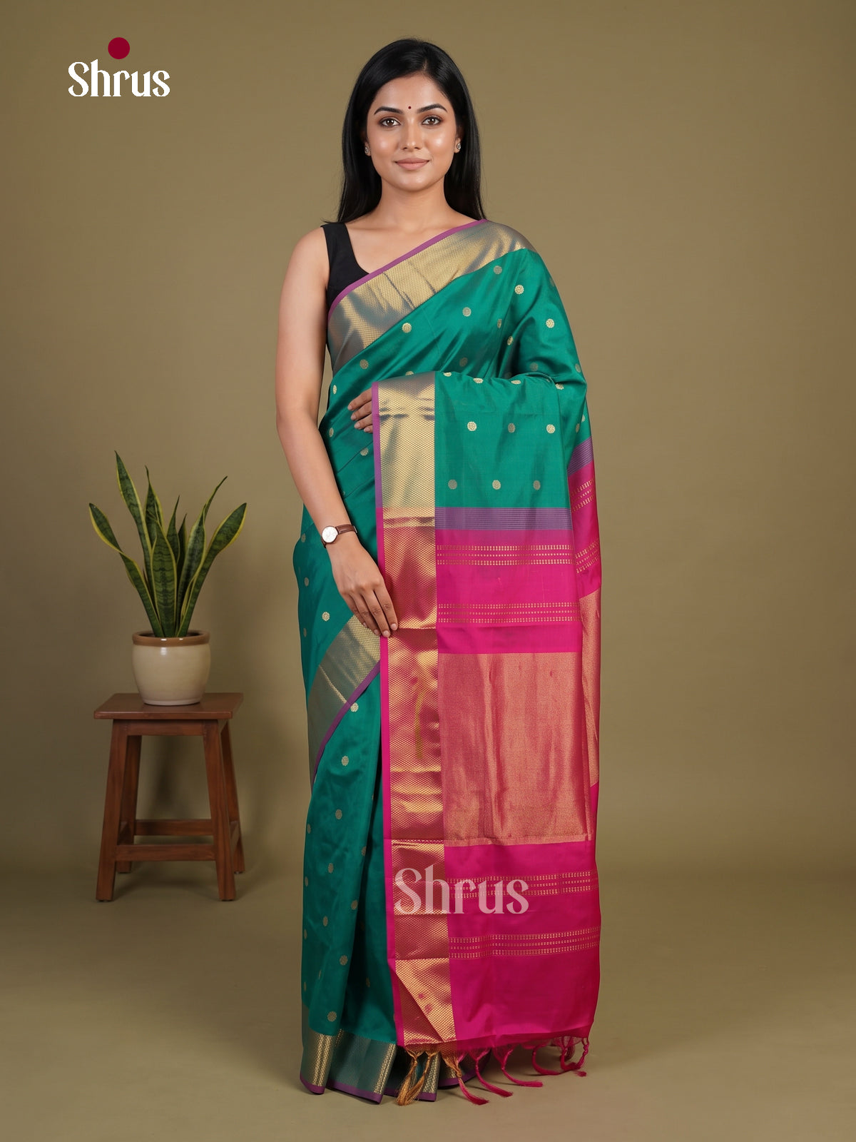 Silkcotton-halfpure Saree - EH28278