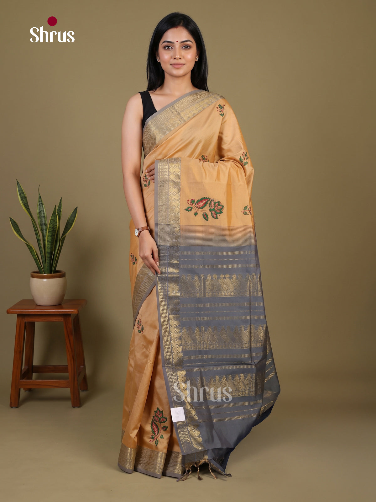 Silkcotton-halfpure Saree - EH28288