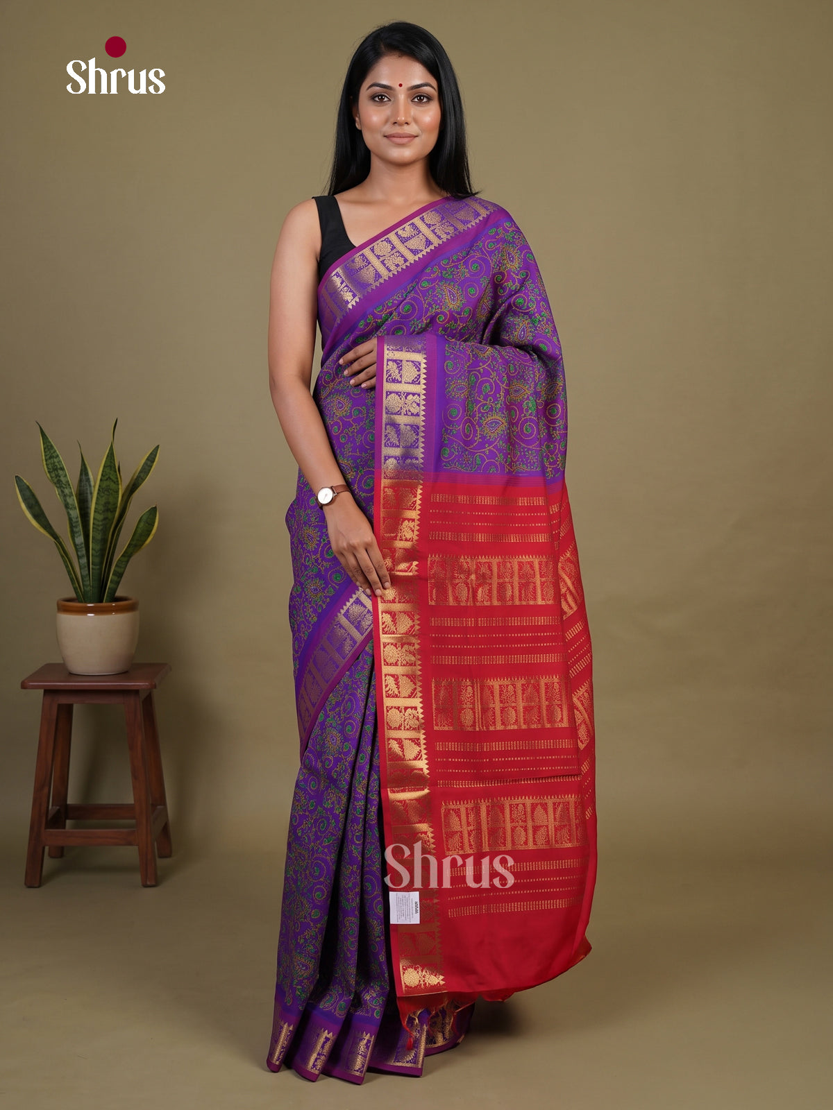 Silkcotton-halfpure Saree - EH28292