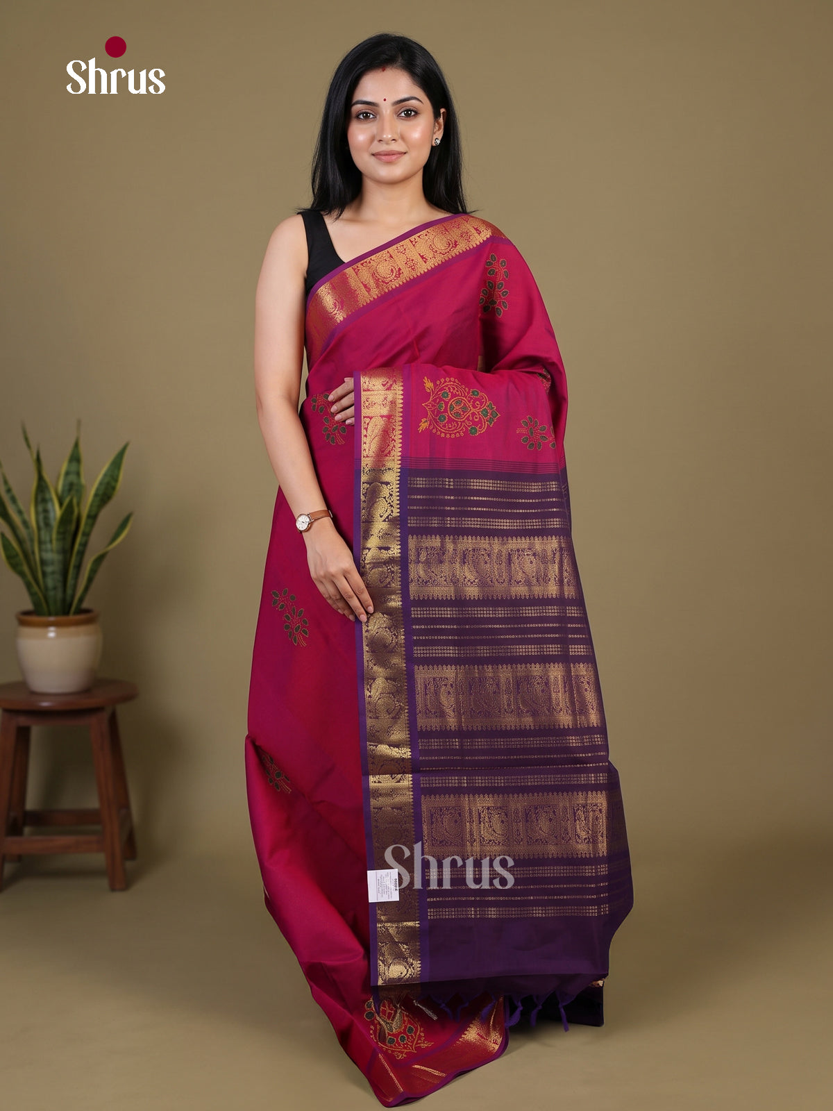 Silkcotton-halfpure Saree - EH28294