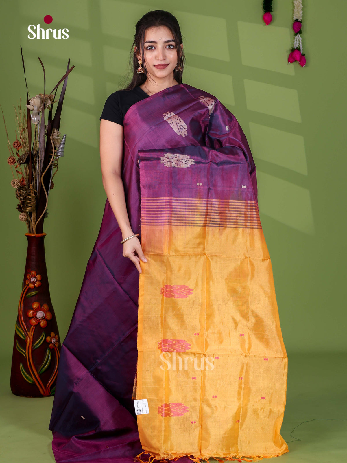 Banana Pith Saree - EH29004