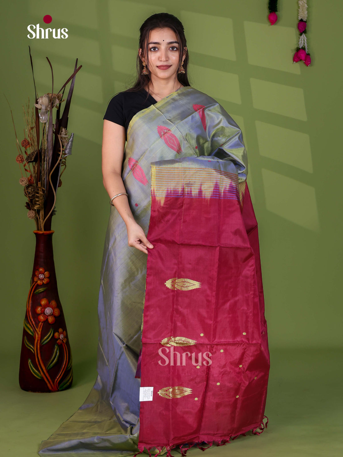 Banana Pith Saree - EH29017