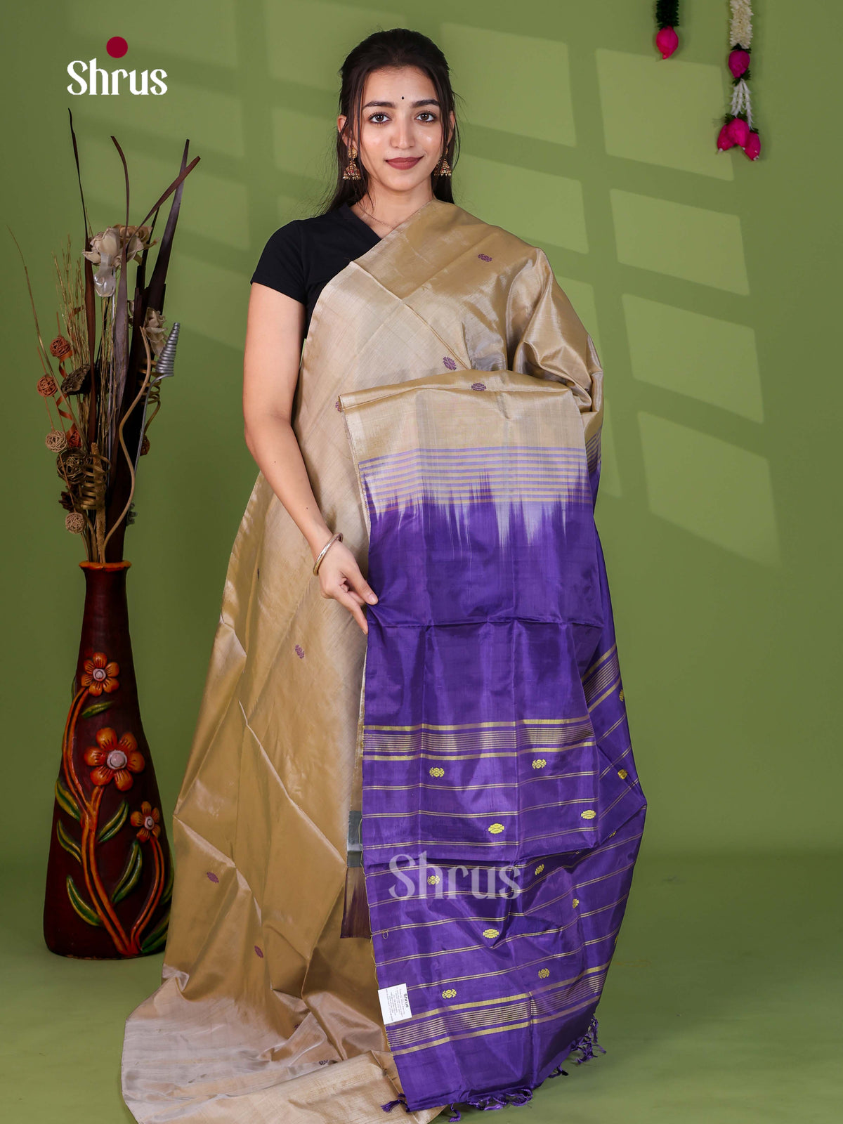 Banana Pith Saree - EH29024